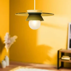 Lampe Suspension|OSTARIA Suspension lumineuse en céramique (D26 cm) Bagliore e Vert