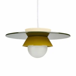 Lampe Suspension|OSTARIA Suspension lumineuse en céramique (D26 cm) Bagliore e Vert