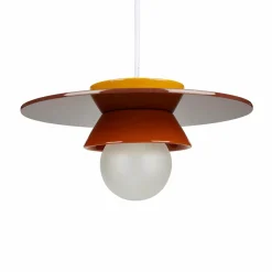 Lampe Suspension|OSTARIA Suspension lumineuse en céramique (D26 cm) Bagliore Orange