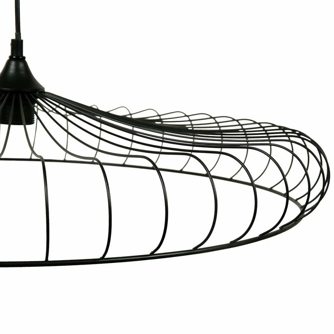 Lampe Suspension|OSTARIA Suspension lumineuse métal (D65,5 cm) Lisa Noir