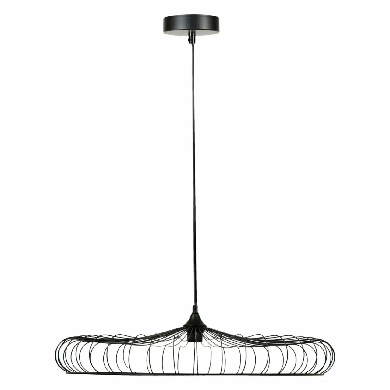 Lampe Suspension|OSTARIA Suspension lumineuse métal (D65,5 cm) Lisa Noir