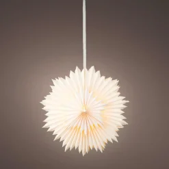 Déco Et Objet De Noël|Déco Et Objet Lumineux|KAEMINGK Suspension lumineuse papier LED (D40 cm) Origami Star chaud Blanc