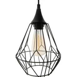 Lampe Suspension|ATMOSPHERA Suspension métal (D24,5 cm) Filaire Noir
