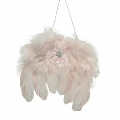 Décoration De Sapin|KAEMINGK Suspension plume (H16 cm) Angie Rose