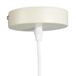Lampe Suspension|OSTARIA Suspension ronde métal (D29,5 cm) Colisée he Blanc