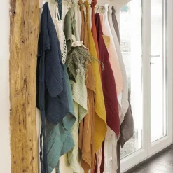 Accessoire Cuisine|EMINZA Tablier avec poches gaze de coton Gaïa pampa Beige