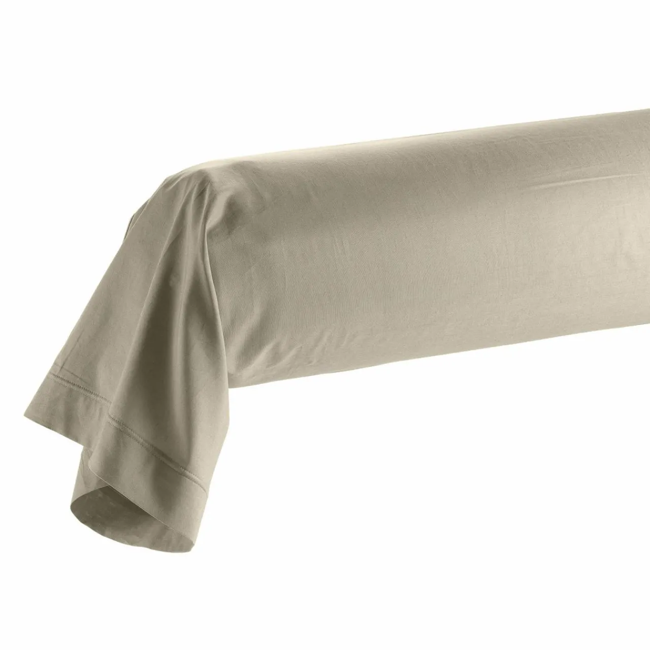 Taie D'Oreiller, Traversin|DOUCEUR D'INTERIEUR Taie de traversin coton bio (L185 cm) Biolina Taupe