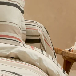 Taie D'Oreiller, Traversin|TRADI LINGE Taie de traversin coton lavé (200 cm) Hugo Corail Orange