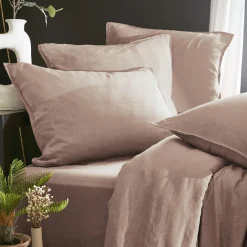 Taie D'Oreiller, Traversin|EMINZA Taie de traversin lyocell Tencel™ lavé (27 x 185 cm) Olivia blush Rose