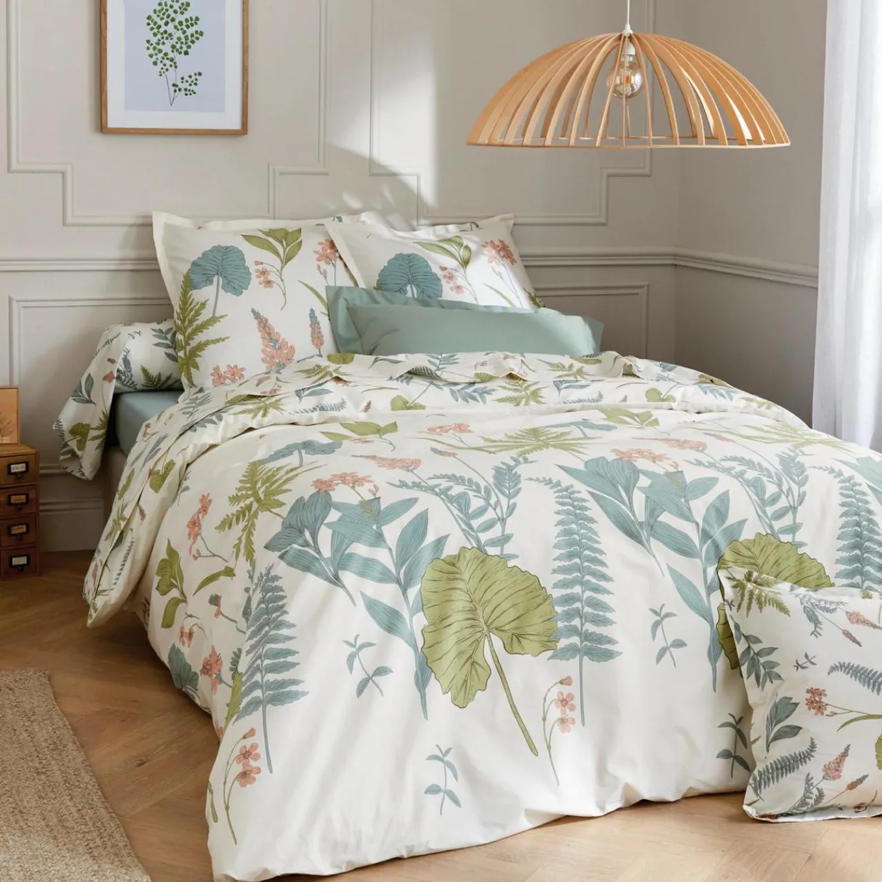 Taie D'Oreiller, Traversin|TRADILINGE Taie de traversin percale de coton (L200 cm) Féerie Multicolore