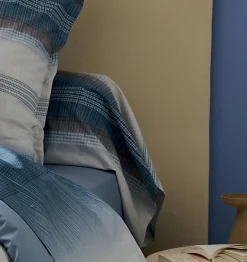 Taie D'Oreiller, Traversin|TRADI LINGE Taie de traversin percale de coton (200 cm) Esteban e Bleu