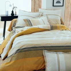 Taie D'Oreiller, Traversin|TRADILINGE Taie de traversin percale de coton (L200 cm) Marlow Jaune