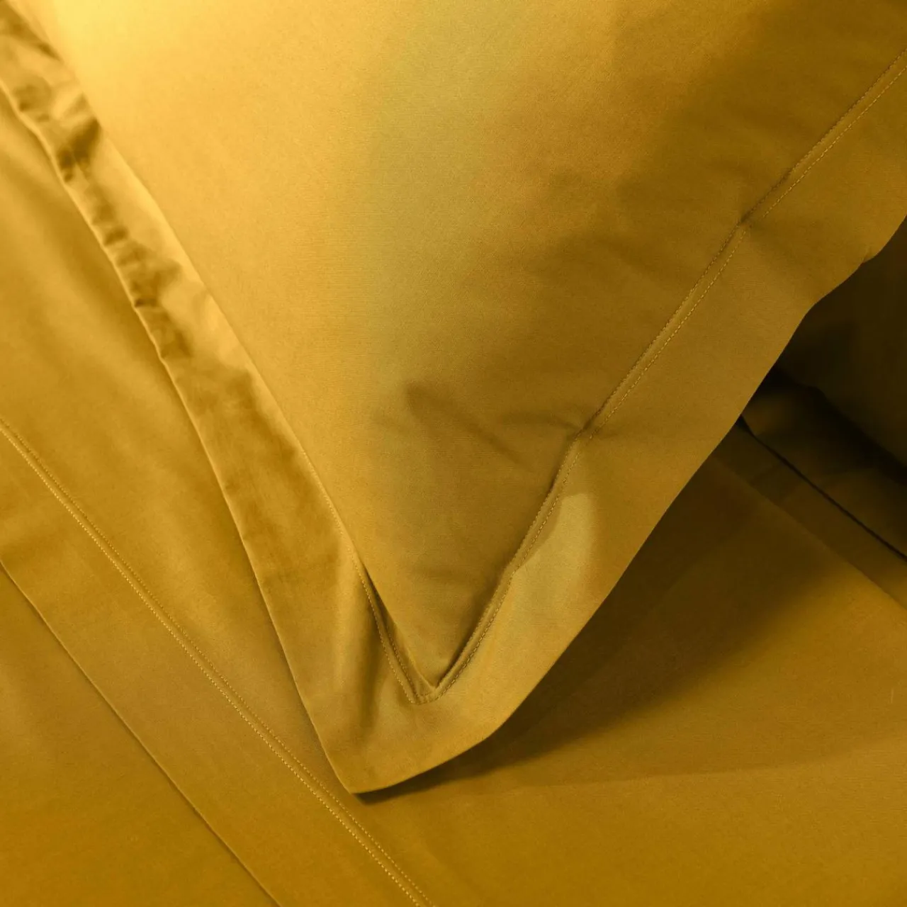 Taie D'Oreiller, Traversin|DOUCEUR D'INTERIEUR Taie d'oreiller carrée coton bio (63 x 63 cm) Biolina Jaune ocre