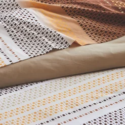 Taie D'Oreiller, Traversin|TRADILINGE Taie d'oreiller carrée coton (65 x 65 cm) Niagara châtaigne Marron