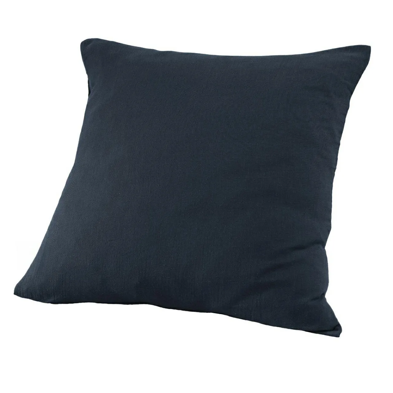 Taie D'Oreiller, Traversin|EMINZA Taie d'oreiller carrée gaze de coton (60 x 60 cm) Gaïa Bleu nuit