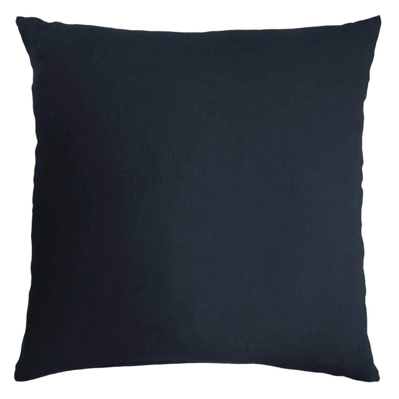 Taie D'Oreiller, Traversin|EMINZA Taie d'oreiller carrée gaze de coton (80 x 80 cm) Gaïa Bleu nuit