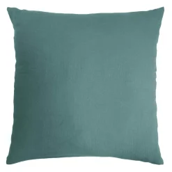 Taie D'Oreiller, Traversin|EMINZA Taie d'oreiller carrée gaze de coton (80 x 80 cm) Gaïa Bleu canard