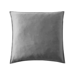 Taie D'Oreiller, Traversin|EMINZA Taie d'oreiller carrée lyocell Tencel™ lavé (63 x 63 cm) Olivia granit Gris