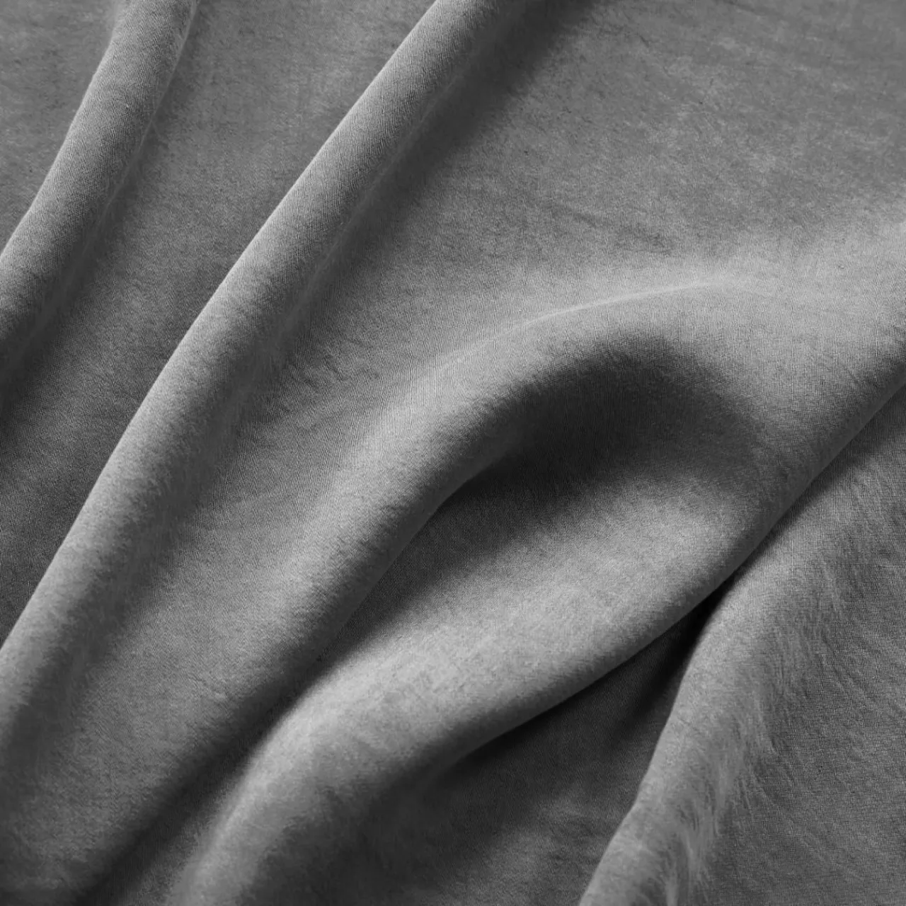 Taie D'Oreiller, Traversin|EMINZA Taie d'oreiller carrée lyocell Tencel™ lavé (80 x 80 cm) Olivia granit Gris