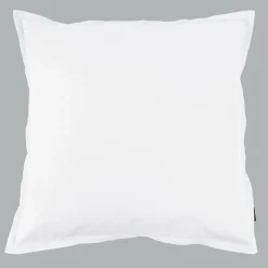 Taie D'Oreiller, Traversin|EMINZA Taie d'oreiller carrée percale de coton (80 x 80 cm) Cali he Blanc