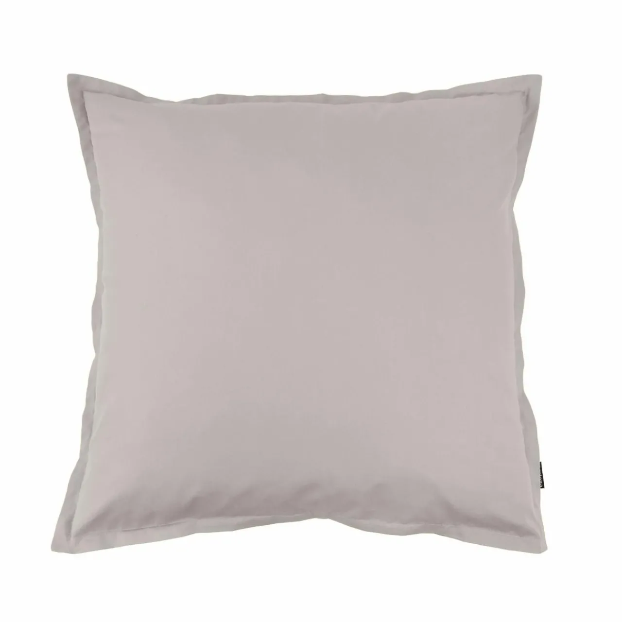 Taie D'Oreiller, Traversin|EMINZA Taie d'oreiller carrée percale de coton (65 x 65 cm) Cali Gris clair