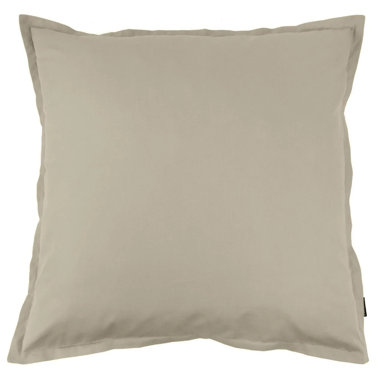 Taie D'Oreiller, Traversin|EMINZA Taie d'oreiller carrée percale de coton (80 x 80 cm) Cali Taupe