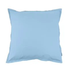 Taie D'Oreiller, Traversin|EMINZA Taie d'oreiller carrée percale de coton (65 x 65 cm) Cali Bleu Ciel