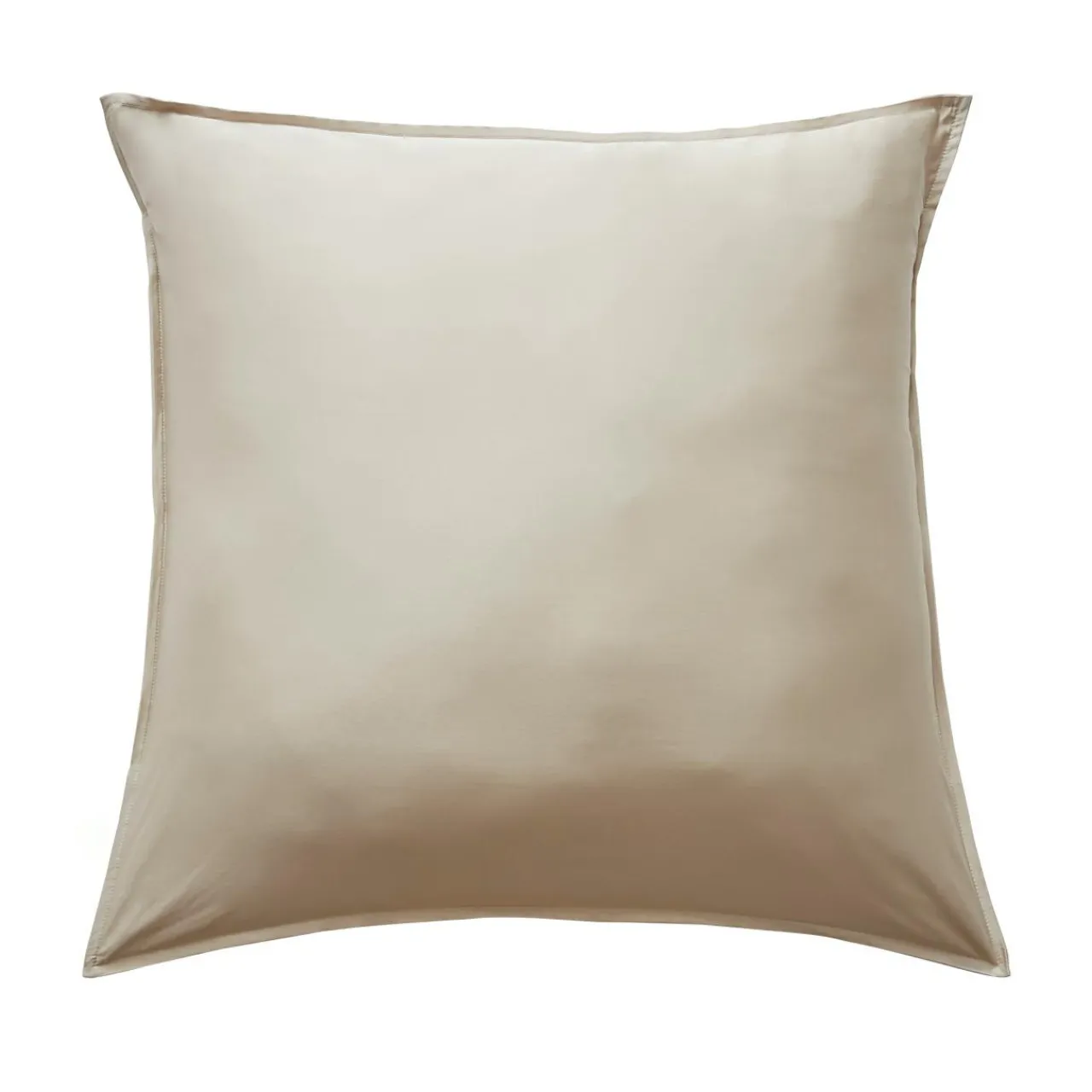 Taie D'Oreiller, Traversin|EMINZA Taie d'oreiller carrée satin de bambou (80 x 80 cm) Sienna Beige