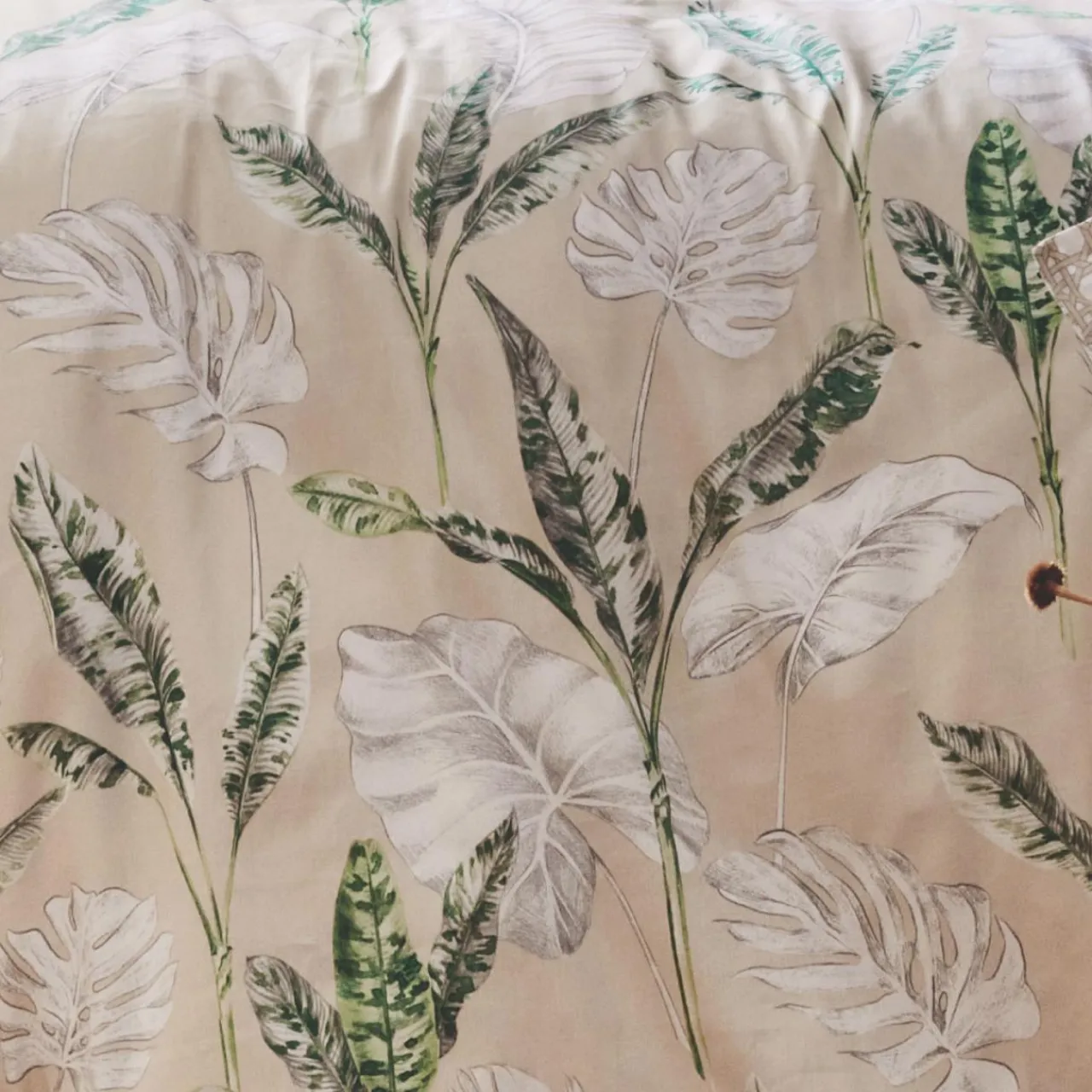 Taie D'Oreiller, Traversin|TRADILINGE Taie d'oreiller carrée satin de coton (65 x 65 cm) Voyage e Vert