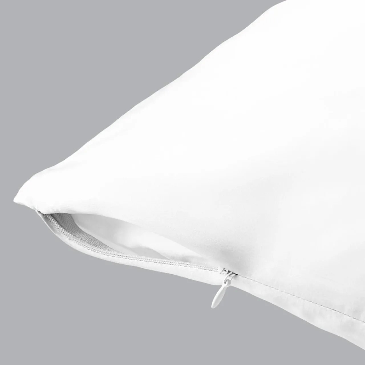 Taie D'Oreiller, Traversin|EMINZA Taie d'oreiller carrée soie de mûrier (80 x 80 cm) Mizuki he Blanc