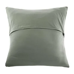 Taie D'Oreiller, Traversin|EMINZA Taie d'oreiller quadruple gaze de coton (80 x 80 cm) Victoria x Gaïa Vert romarin