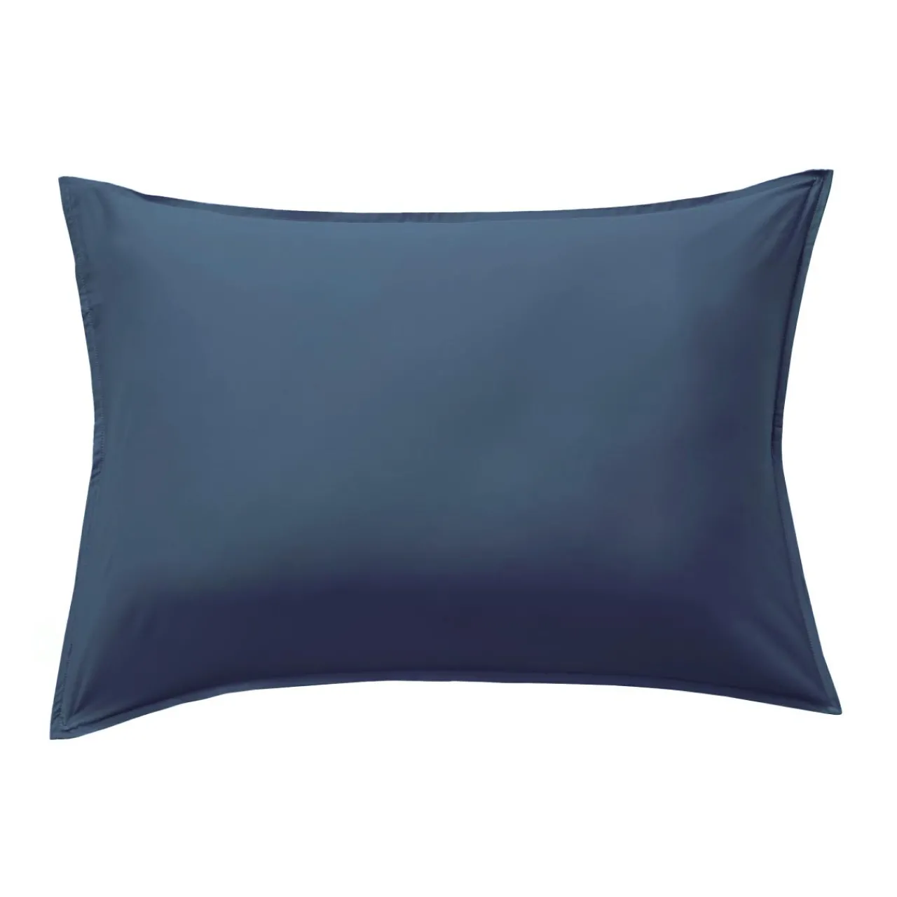 Taie D'Oreiller, Traversin|EMINZA Taie d'oreiller rectangulaire satin de bambou (50 x 80 cm) Sienna Bleu nuit