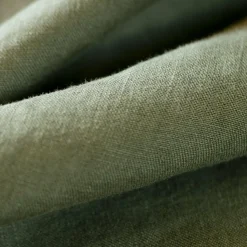 Taie D'Oreiller, Traversin|EMINZA Taie d'oreiller rectangulaire lin lavé (50 x 80 cm) Louise Vert romarin