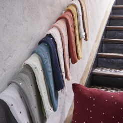 Taie D'Oreiller, Traversin|EMINZA Taie d'oreiller rectangulaire gaze de coton (50 x 70 cm) Gaïa Chic Terracotta