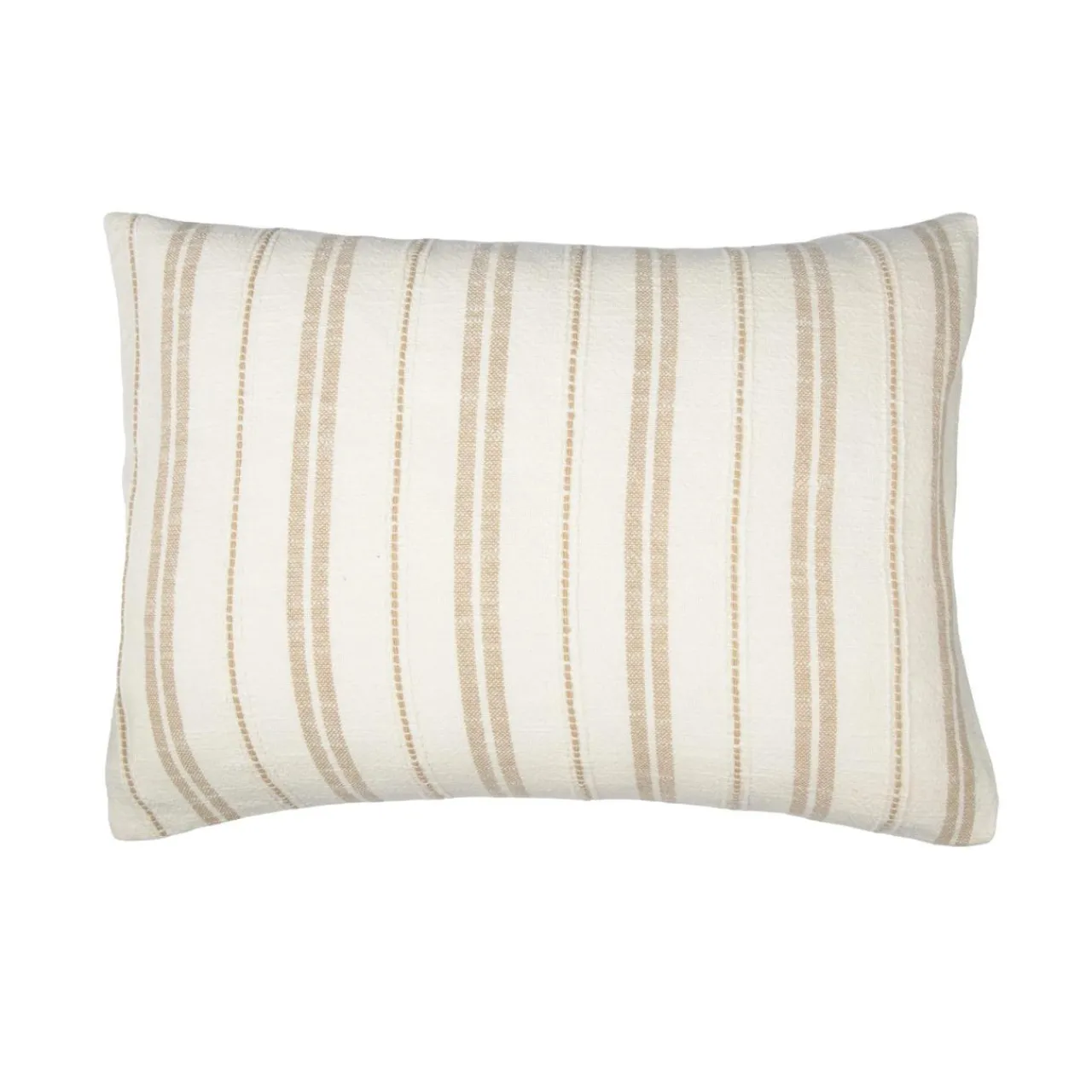 Taie D'Oreiller, Traversin|EMINZA Taie d'oreiller rectangulaire réversible coton texturé et percale (50 x 70 cm) Alice Ficelle