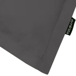 Taie D'Oreiller, Traversin|EMINZA Taie d'oreiller rectangulaire percale de coton (80 cm) Cali Gris Anthracite