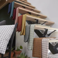 Taie D'Oreiller, Traversin|EMINZA Taie d'oreiller rectangulaire gaze de coton (50 x 70 cm) Gaïa Mix Terracotta