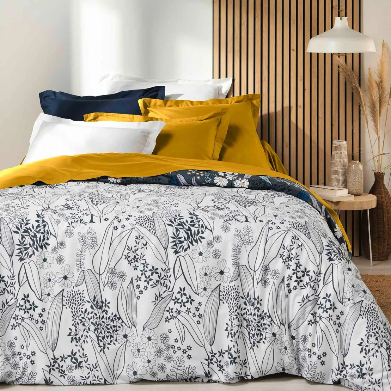 Taie D'Oreiller, Traversin|DOUCEUR D'INTERIEUR Taie d'oreiller rectangulaire coton bio (50 x 70 cm) Biolina Bleu nuit