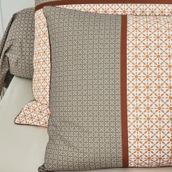 Taie D'Oreiller, Traversin|TRADILINGE Taie d'oreiller rectangulaire percale de coton (50 x 70 cm) Gabin Multicolore