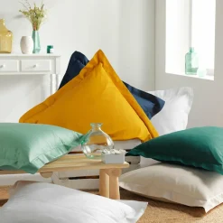 Taie D'Oreiller, Traversin|DOUCEUR D'INTERIEUR Taie d'oreiller rectangulaire coton bio (50 x 70 cm) Biolina Gris