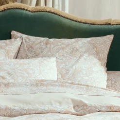 Taie D'Oreiller, Traversin|TRADI LINGE Taie d'oreiller rectangulaire percale de coton (50 x 70 cm) Palazzo Beige