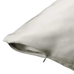 Taie D'Oreiller, Traversin|EMINZA Taie d'oreiller rectangulaire soie de mûrier (50 x 70 cm) Mizuki Gris clair