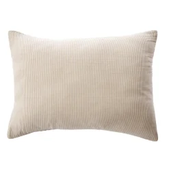 Taie D'Oreiller, Traversin|EMINZA Taie d'oreiller Rectangulaire gaze de coton (50 x 80 cm) Gaïa rayures Ficelle Rayure Ficelle