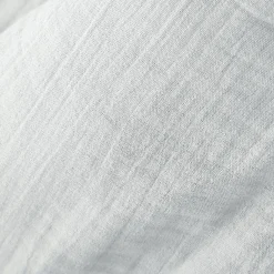 Taie D'Oreiller, Traversin|EMINZA Taie d'oreiller rectangulaire gaze de coton (50 x 70 cm) Gaïa Gris nuage Gris clair