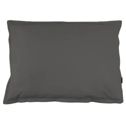 Taie D'Oreiller, Traversin|EMINZA Taie d'oreiller rectangulaire percale de coton (50 x 70 cm) Cali Gris Anthracite