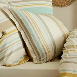 Taie D'Oreiller, Traversin|TRADI LINGE Taie d'oreiller rectangulaire coton lavé (50 x 70 cm) Hugo Jaune moutarde