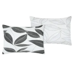 Taie D'Oreiller, Traversin|STOF Taie d'oreiller rectangulaire percale de coton (50 x 70 cm) Matisse e Gris