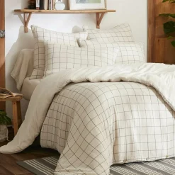 Taie D'Oreiller, Traversin|EMINZA Taie d'oreiller rectangulaire gaze de coton (50 x 70 cm) Gaïa Match pampa Beige