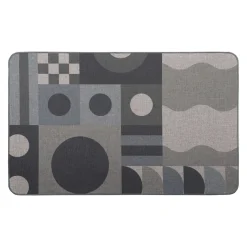 Tapis Multi-Usage|LUANCE Tapis antidérapant (50 x 80 cm) Geo Gris