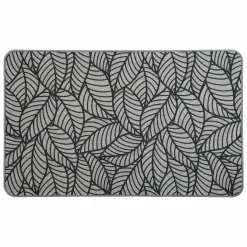Tapis De Cuisine|Tapis Multi-Usage|LUANCE Tapis antidérapant (50 x 80 cm) Jungle Gris